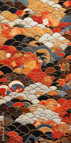 Japanese Artistry Engaging Background Patterns and Illustrations
