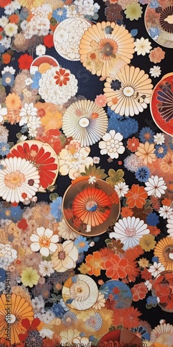 Japanese Artistry Engaging Background Patterns and Illustrations
