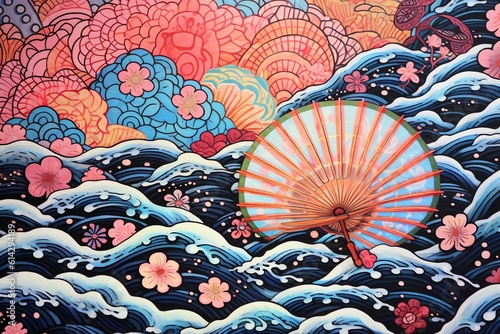 Japanese Artistry Engaging Background Patterns and Illustrations

