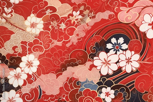 Japanese Artistry Engaging Background Patterns and Illustrations 