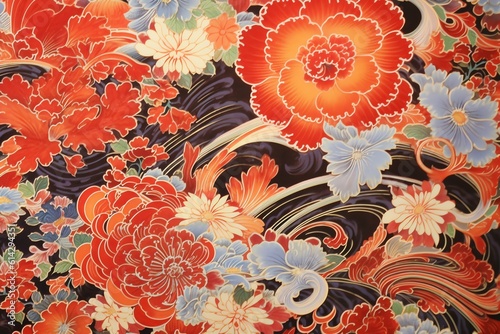 japanese art background illustration, and wallpaper pattern