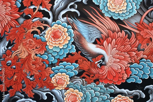 japanese art background illustration, and wallpaper pattern
