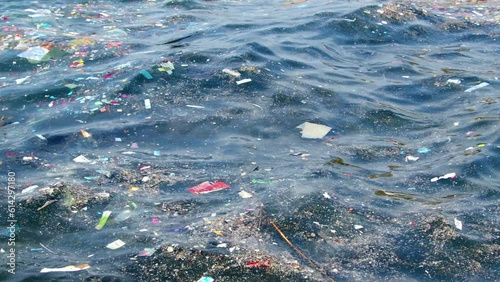 Ocean And Marine Pollution Footage.