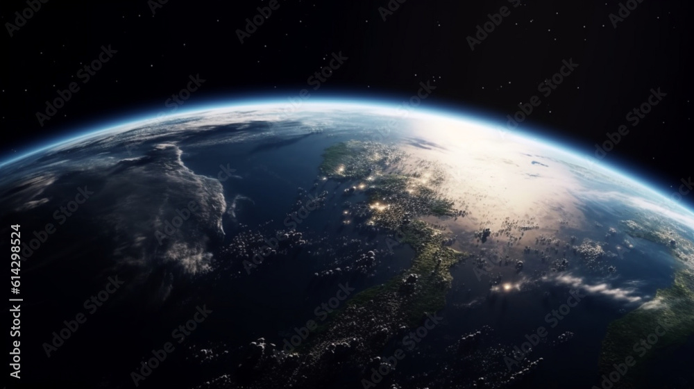 High Quality Space Vision Of Earth 