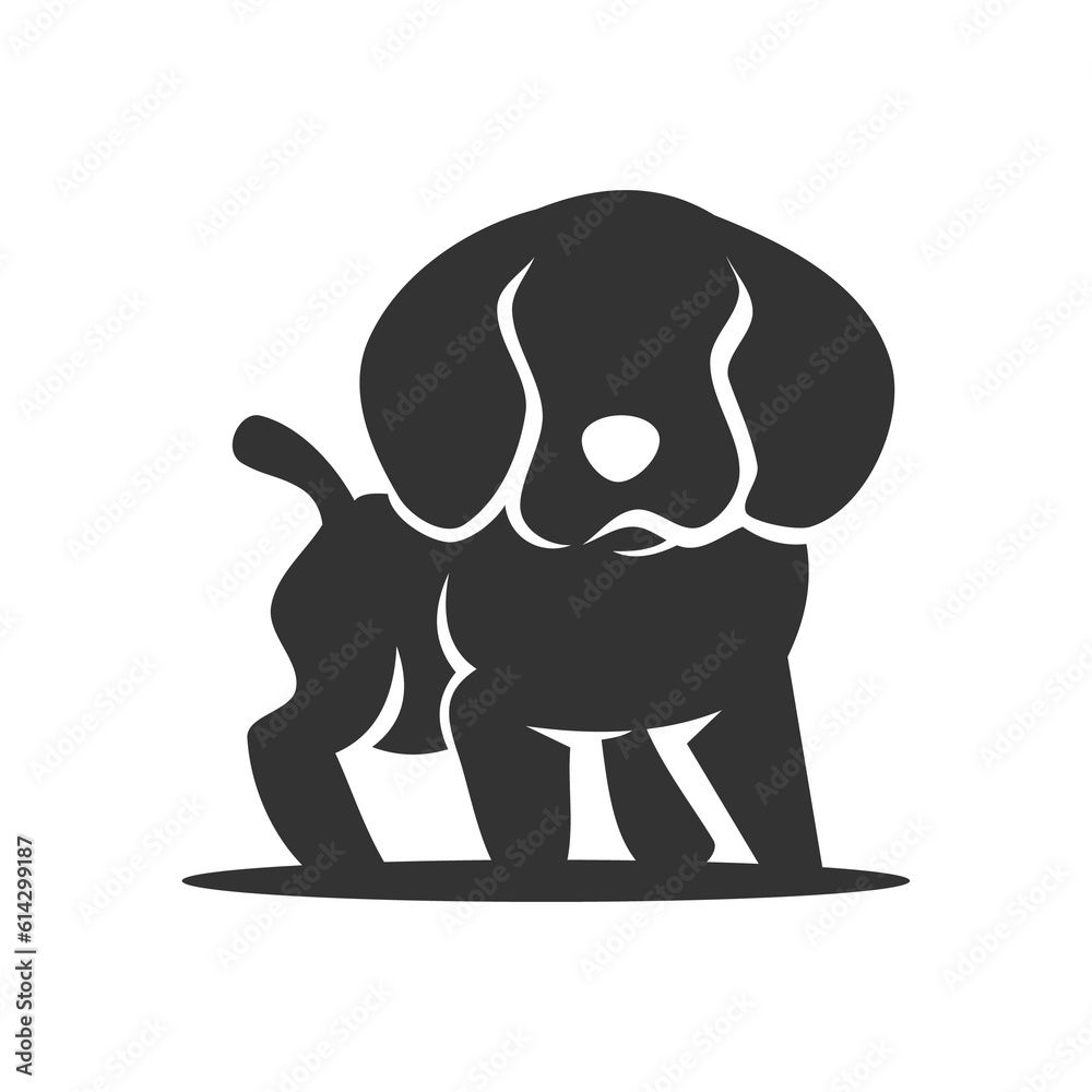 dog logo template. Icon Illustration Brand Identity. Isolated and flat illustration. Vector graphic dog logo template. Icon Illustration Brand Identity. Isolated and flat illustration. Vector graphic