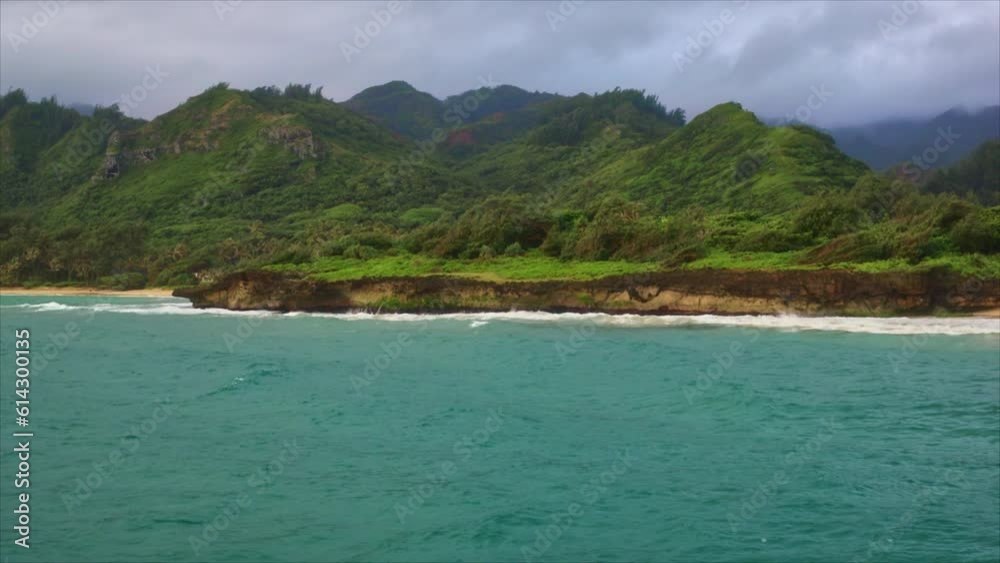 Slow Motion Drone Near Hawaii Shore Part 1 Slow Motion Drone Near Hawaii Shore Part 1
