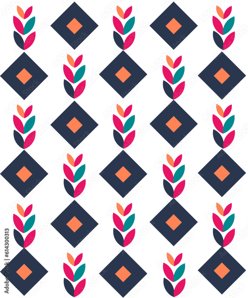 Pattern with geometric figures of various colors Pattern with geometric figures of various colors