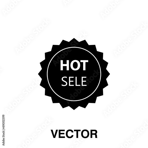 Hot sale badge - award sticker. Hot sale label, tag illustration on white background..eps
