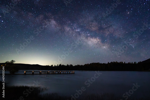 Milky Way Over Lake Cuyamaca photo