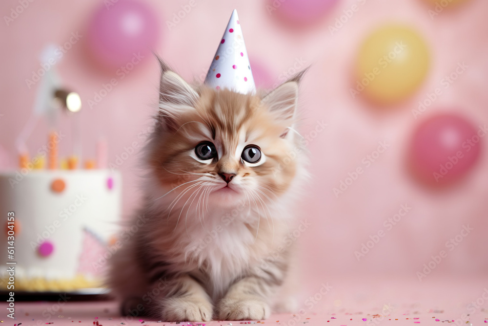 Cat Happy Birthday Background, Cat Birthday Party Decorations Kitten Photography Background for Pets, Kitty Lover, Kids, Cat Theme Birthday Party Supplies Cat Happy Birthday Background, Cat Birthday Party Decorations Kitten Photography Background for Pets, Kitty Lover, Kids, Cat Theme Birthday Party Supplies