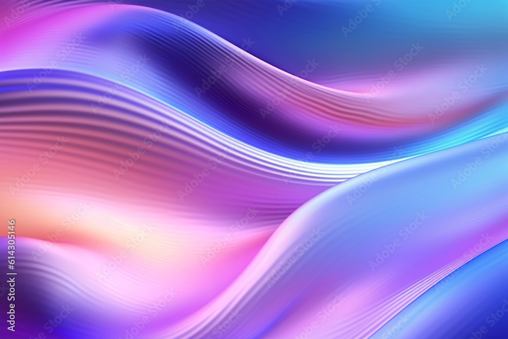 Fototapeta premium Liquid fluid gradient metal foil colorful ripple design background