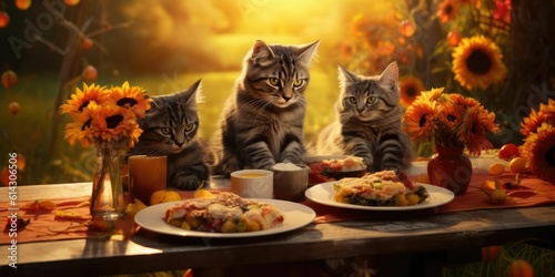 cat autumn season © Daunhijauxx