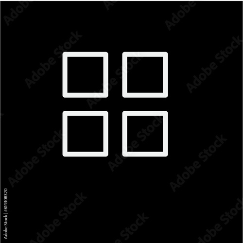 Square icon vector logo design template