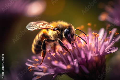 bee on a flower © Subrata