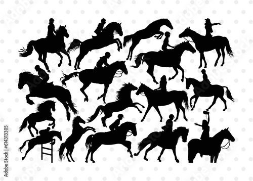 Horse Jumping SVG Cut Files | Horse Jumping Silhouette | Horse Svg | Running Horse Svg | Equestrian Sports Svg | Horse Jumping Bundle