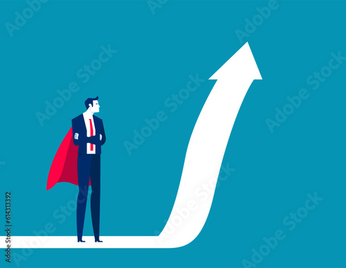 Personal growth motivation. Businss ambitions vector illustration