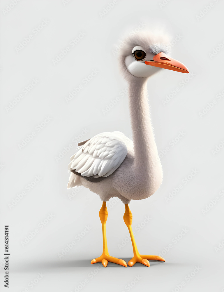 Obraz premium Animal farm cute model 3d Illustration,High quality,