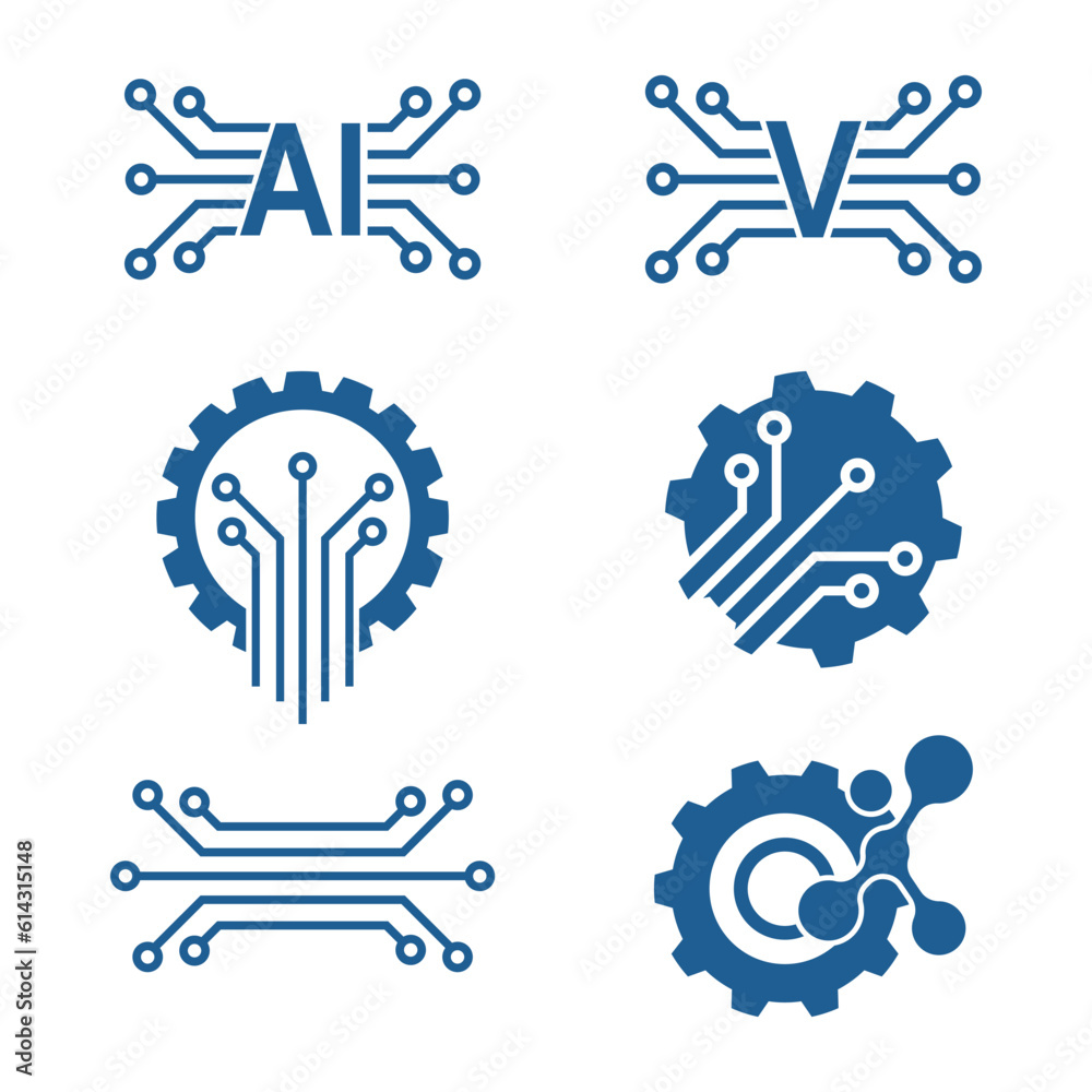 Fototapeta premium Circuit logo icon