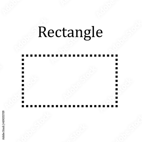 Rectangle icon vector logo design template