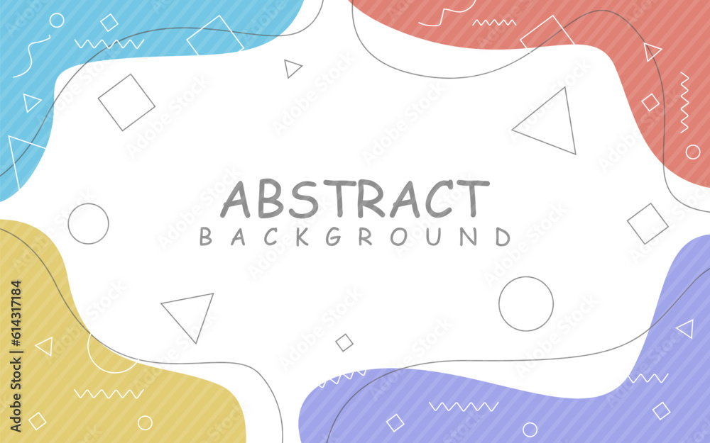 Geometric shapes colourful line art abstract background design with copy space . Abstract background design . Geometric design . Geometric background . Lined design . Line art background . Colourful