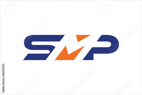 SMP letter logo design. Vector illustration.