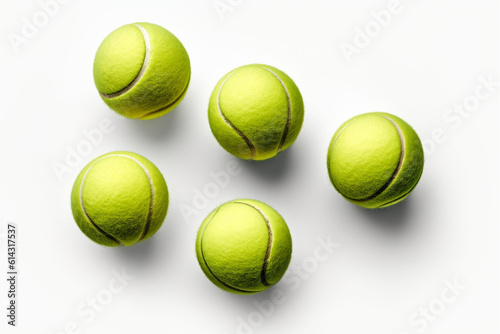 tennis balls isolated on white © masud
