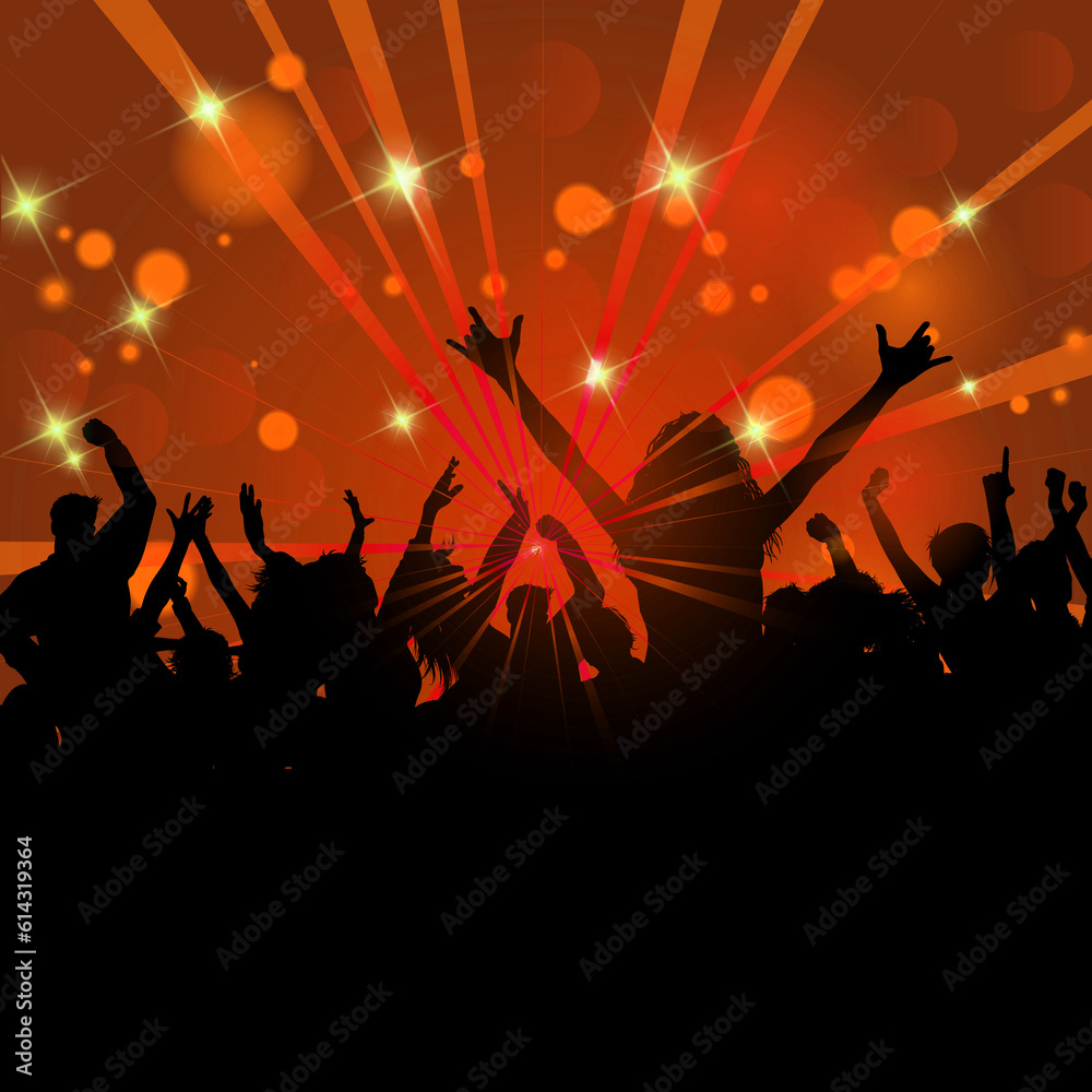 Party crowd  template