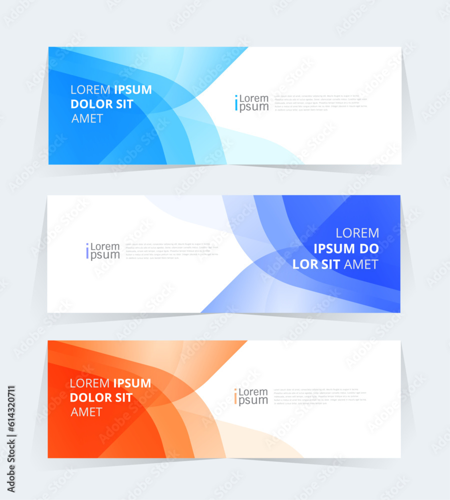 Geometric banner design with Vector presentation template.