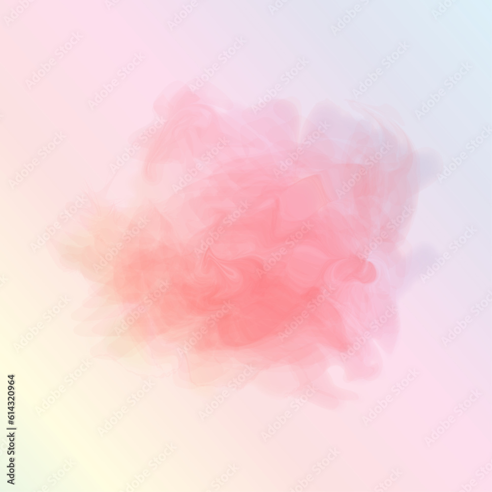 Soft watercolor splash stain background.