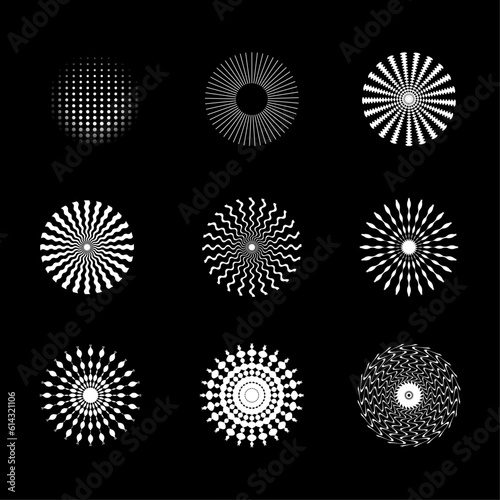 Vector abstract design elements collection.