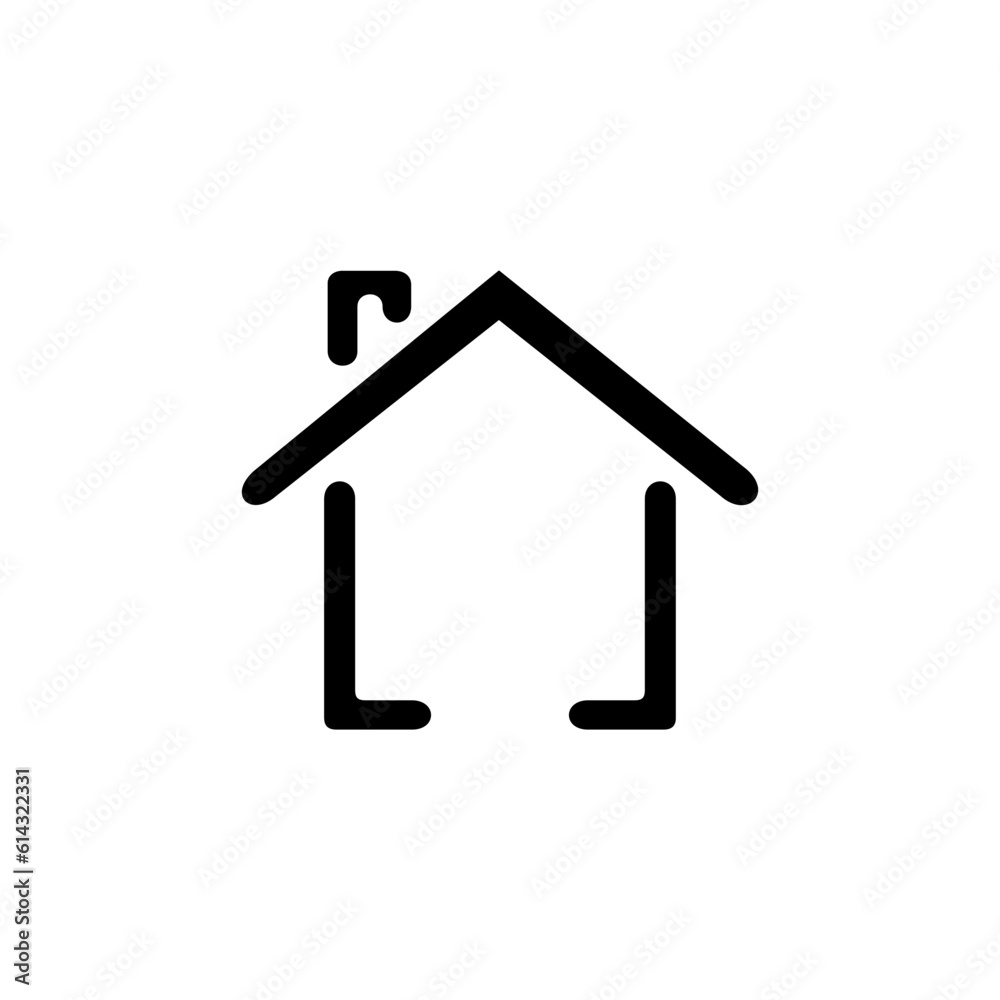 minimal house icon - website symbol - vector site sign minimal house icon - website symbol - vector site sign