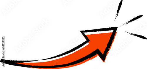 グランジテクスチャの矢印アイコン