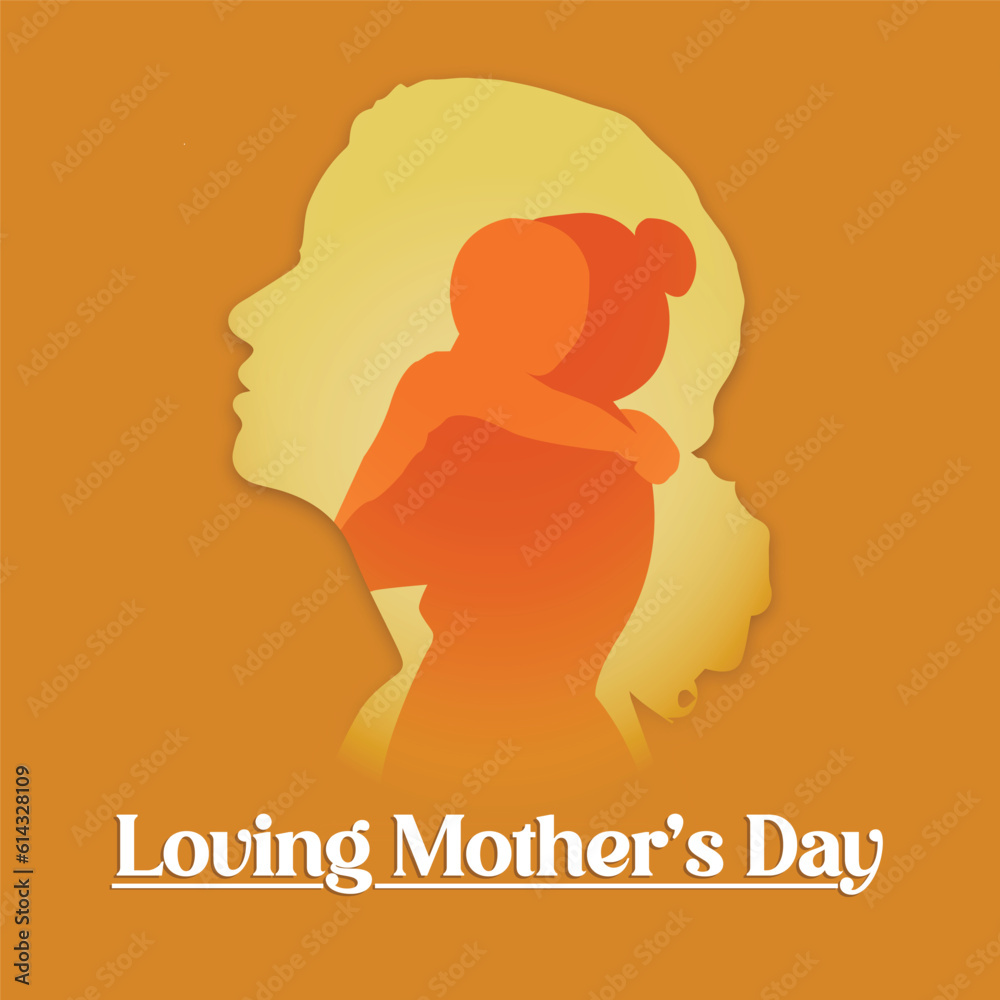 Loving Mother's Day vector