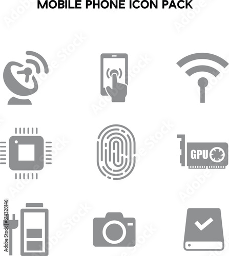 Mobile phone Specifications icon pack