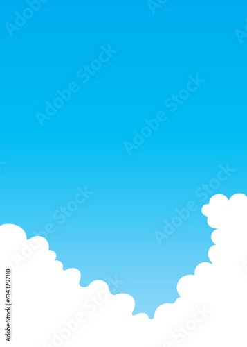 素材_背景_青空_縦