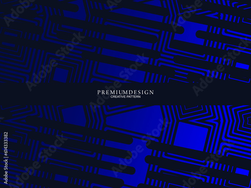 Premium background design with dark blue luxury motif. Vector horizontal template, for digital lux business banners, contemporary formal invitations, luxury vouchers, gift certificates, etc.