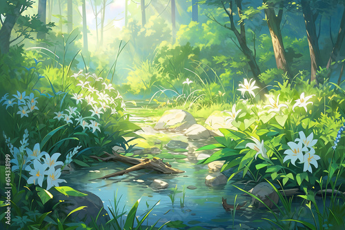 Anime Nature background