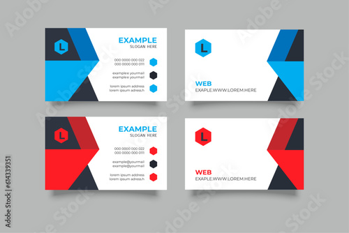 creative corporate minimal modern business card template