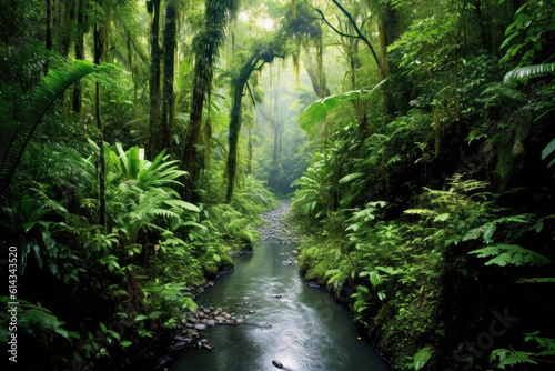 Tropical Rainforest Landscape Tropical forest  Forest