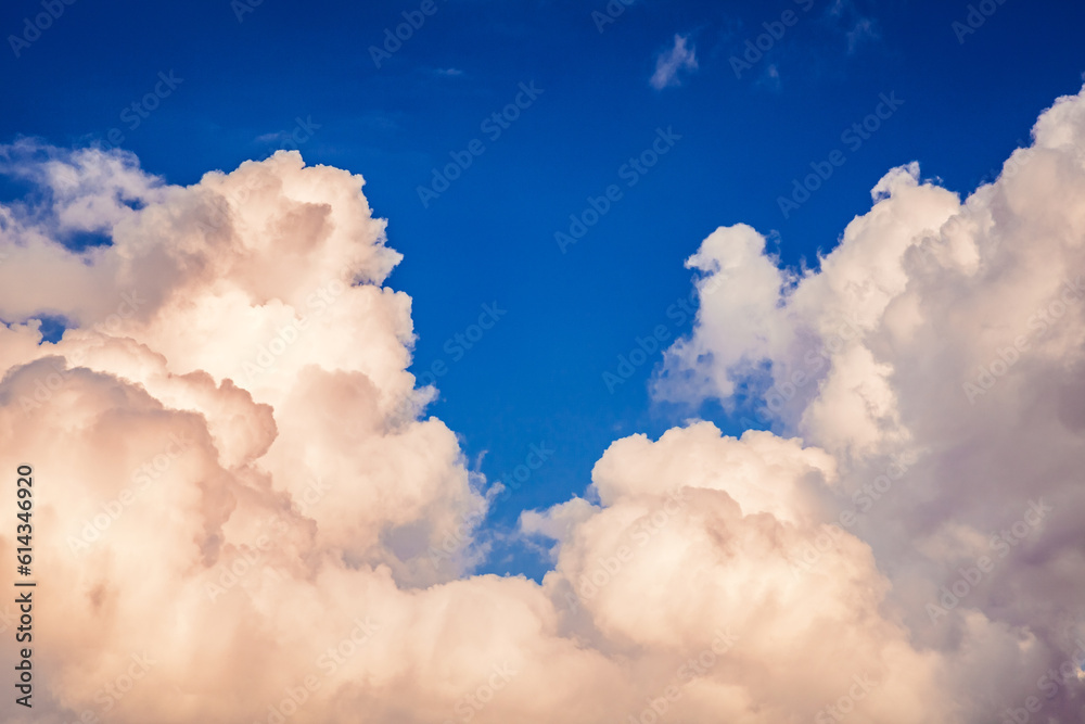 Amazingly shaped white cumulus clouds before a thunderstorm. Amazingly shaped white cumulus clouds before a thunderstorm.