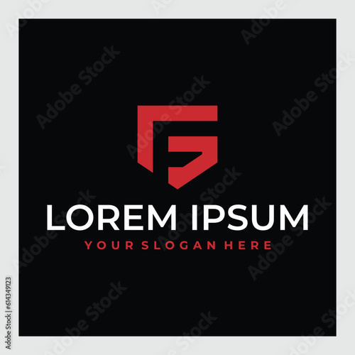 Minimal Letter GF FG Logo Design.GF FG Monogram