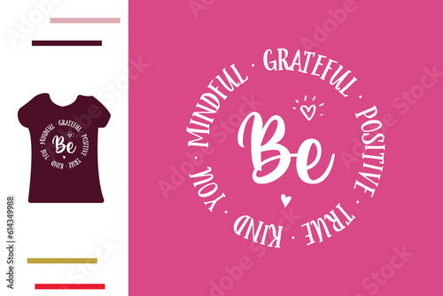 Foto Be grateful t shirt design