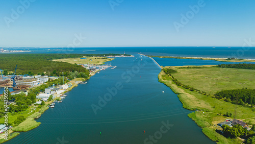 The "Ptasi Raj" reserve on Sobieszewo Island, Gdańsk and the mouth of the Vistula River.