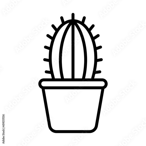 Cactus Icon Logo Design Vector Template Illustration Sign And Symbol Pixels Perfect