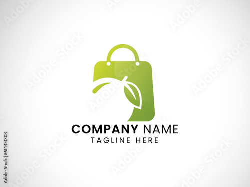 Fruits shop logo design.Business. Orange.  Creative natural logo. Leaf. Unique. Food. Shopping. Market.  Fruits shop.  Apple. Eco