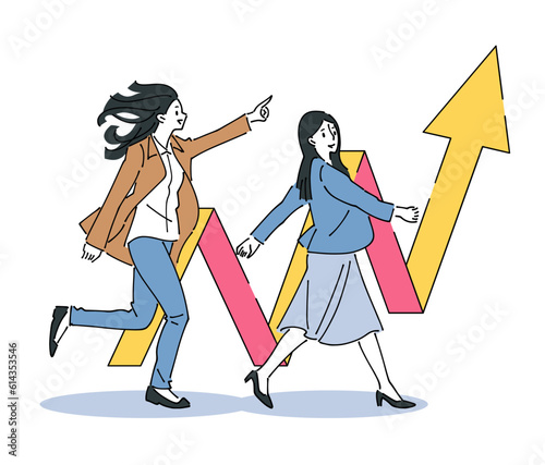 人物 おしゃれイラスト素材	