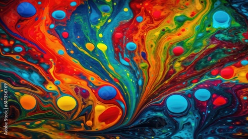 Fluid liquid texture, waves, colorful abstract background