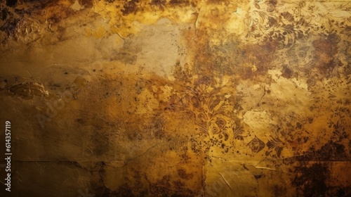 Yellow gold grunge texture background