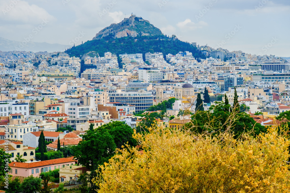 Obraz premium Panorama of Athens seen from Acropolis. Greece