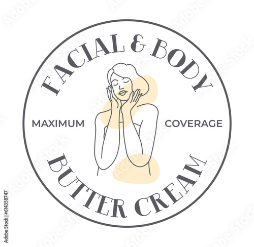 Facial and body butter cream, cosmetics products